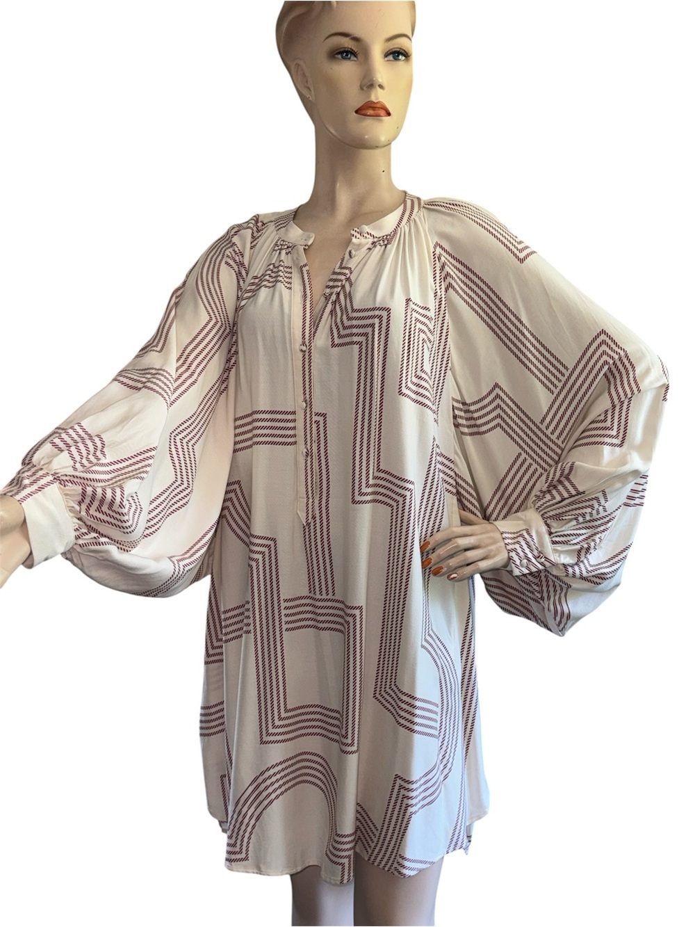 H&M Oversized Long Sleeve Shirt Dress